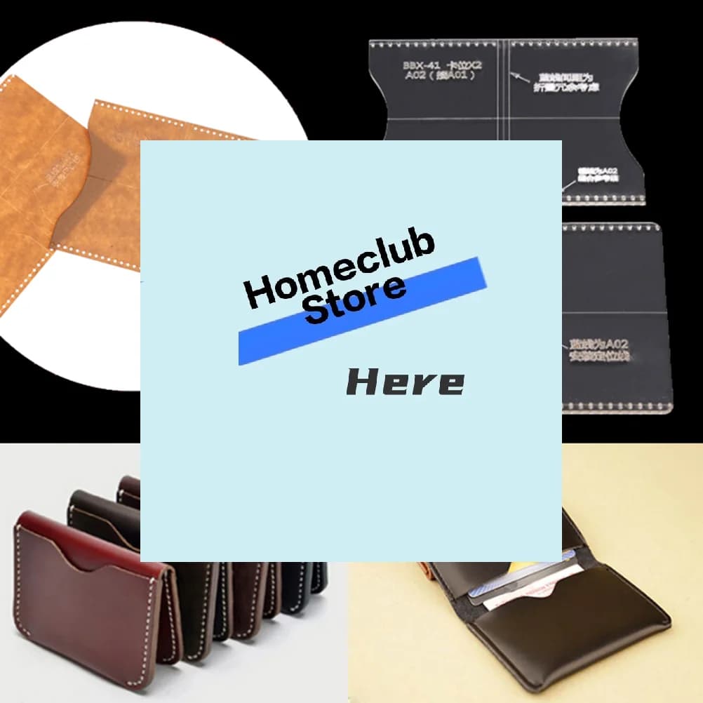 2 pezzi di strumenti per modelli in acrilico trasparente per la creazione di borse e portafogli in pelle【Homeclub】