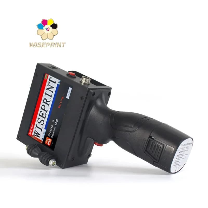 Stampante a Getto d'Inchiostro Portatile Wiseprint a 4 Colori per Codifica su Tessuto 3D Multilingue