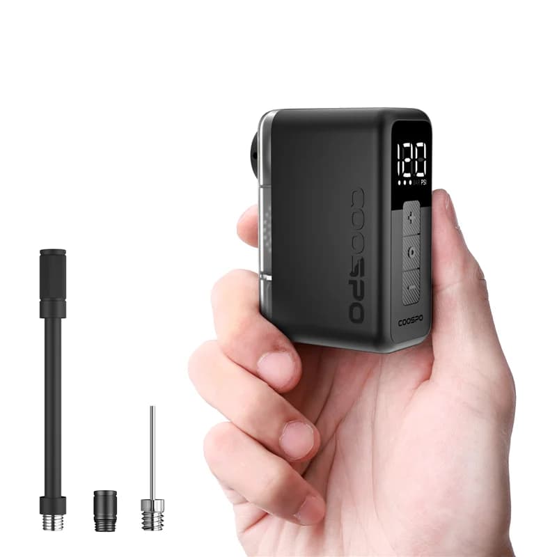COOSPO X1 Pompa di Aria 120PSI Mini Bici Elettrica Gonfiatore Digitale 500mAh Portatile Ricaricabile MTB Bici Schrader Presta Valvola Della Gomma