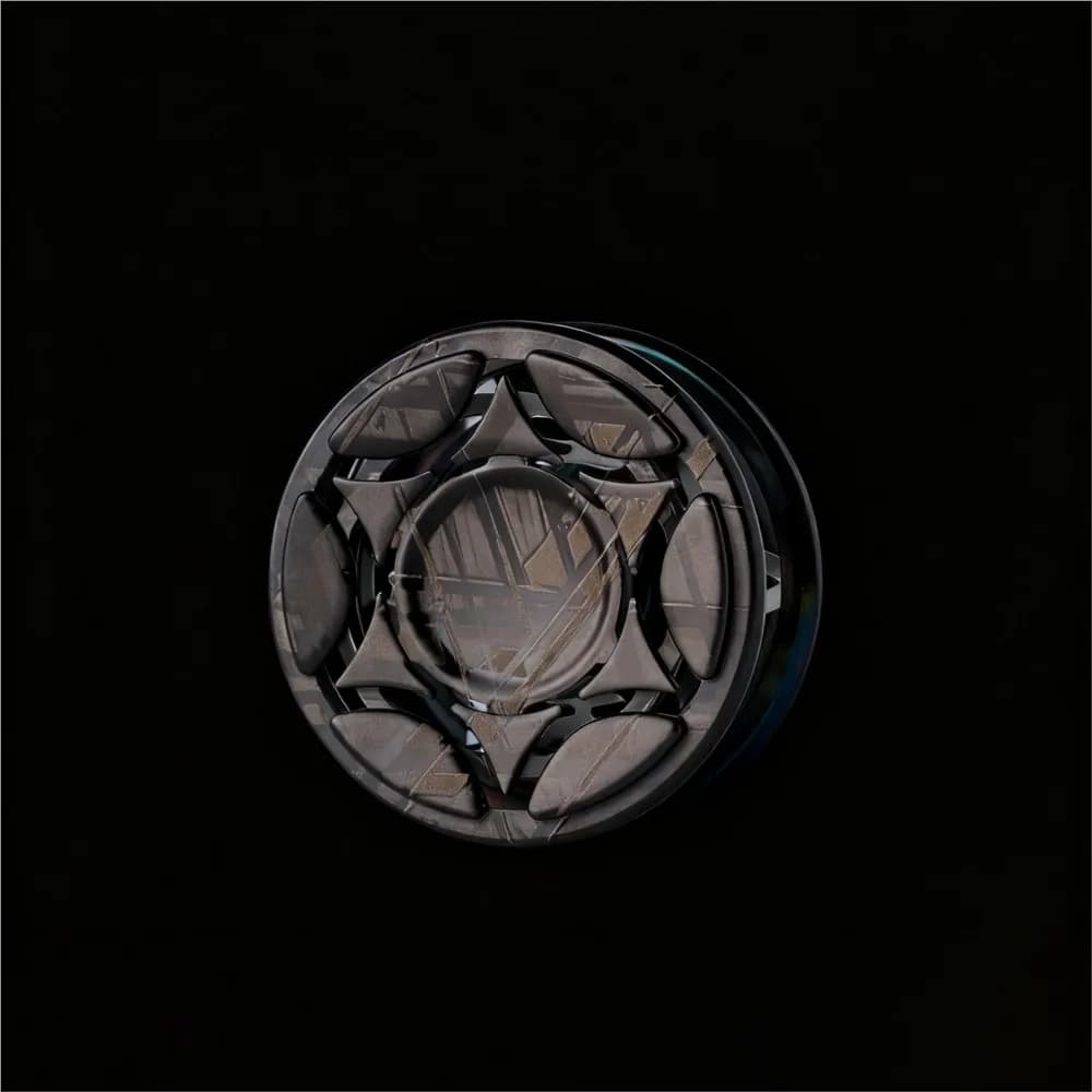 YIJIE EDC Esagramma Fidget Spinner Blocco Lacca Zirconio 24.5mm Accessori FAI DA TE Agitarsi Giocattolo Adulti Alleviare L'ansia Gadget