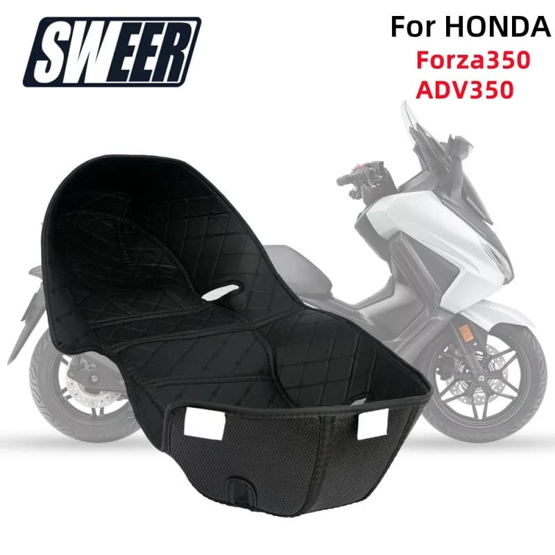 For HONDA Force 350 ADV 350 Accessories Moto Baule Posterior Protection Liner Vano Pad Waterproof PU Seat Box Storage Zerbino