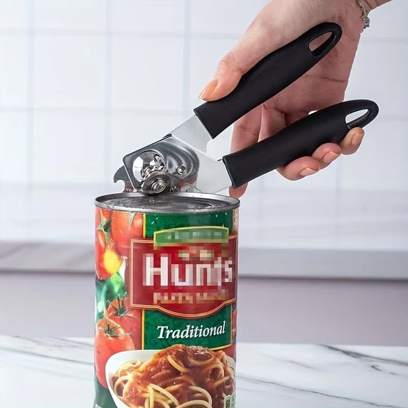 Apriscatole e barattoli multifunzione in acciaio inossidabile - Utensile da cucina ergonomico per l'apertura senza sforzo di lattine, barattoli, bottiglie di birra