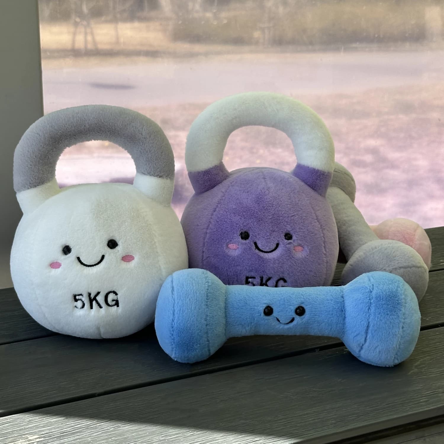 Cartoon Manubri Kettlebell Fitness equipment Cudldy Cudldy Bearing Soft doll Embracing Plush Baby Room Decorations Gifts