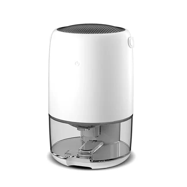 Deumidificatore per ambienti domestici con maniglia portatile intelligente da 1,1 litri, mini deumidificatore piccolo, luci a LED