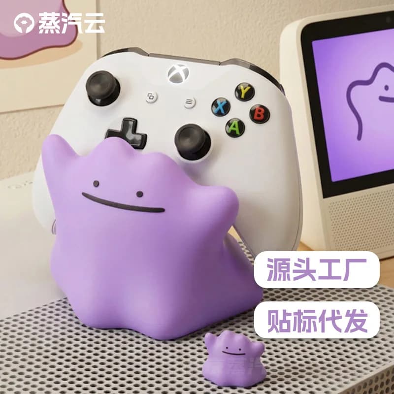 Simpatico supporto per controller di gioco Pokemon, grazioso supporto viola per controller per Xbox, PS5, Nintendo Switch, display da gioco desktop