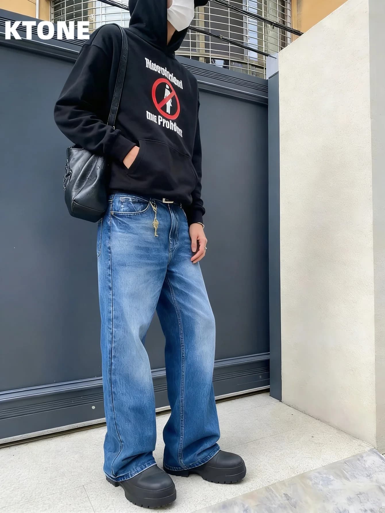Jeans blu Y2K alla moda per uomo, modello slim originale, resistenti e versatili, pantaloni in denim casual per donna.