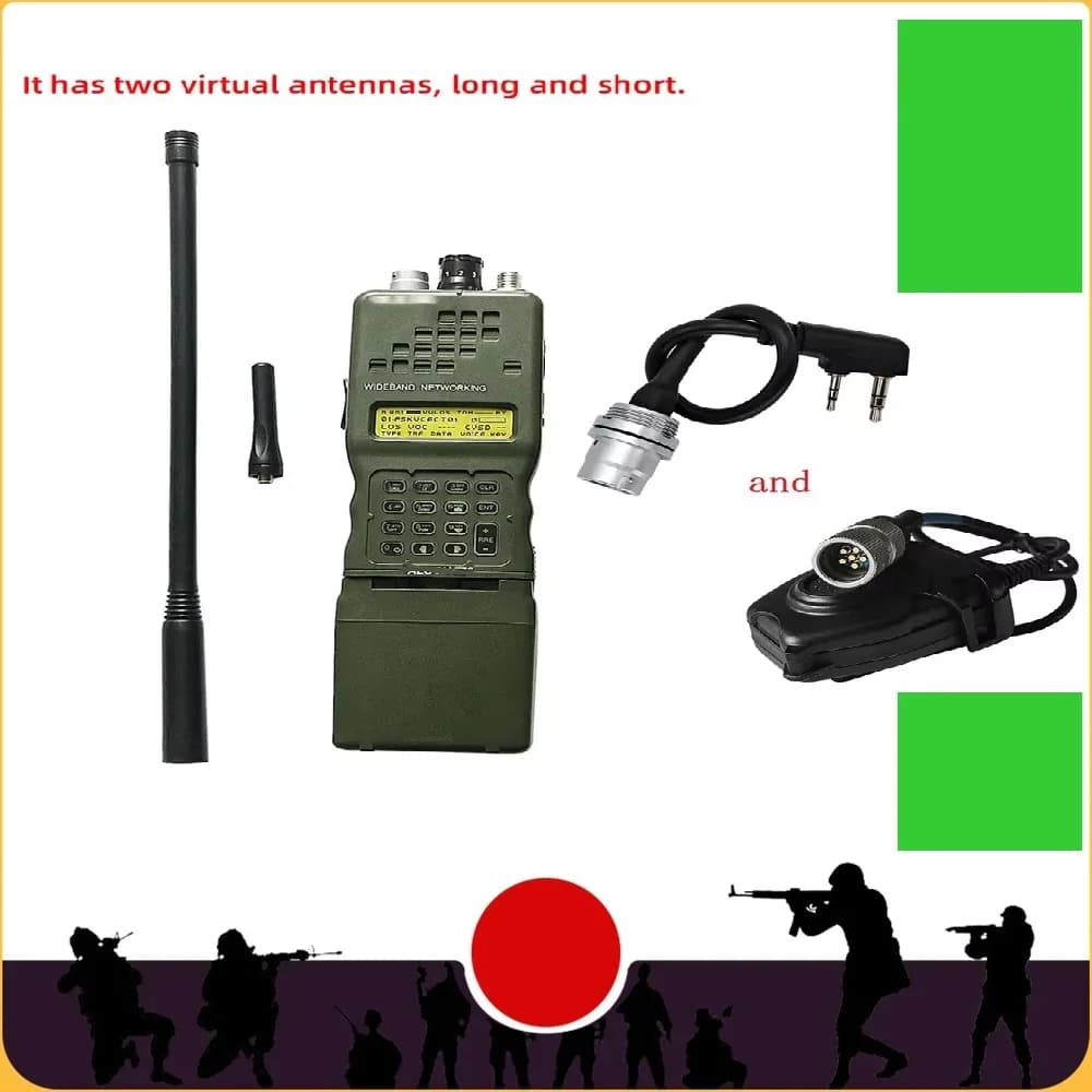 Custodia Fittizia per Walkie-talkie Tattico PRC 148 152 152A con PTT U94 a 6 Pin e PRC Tattico U283 per Cuffie Tattiche COMTA