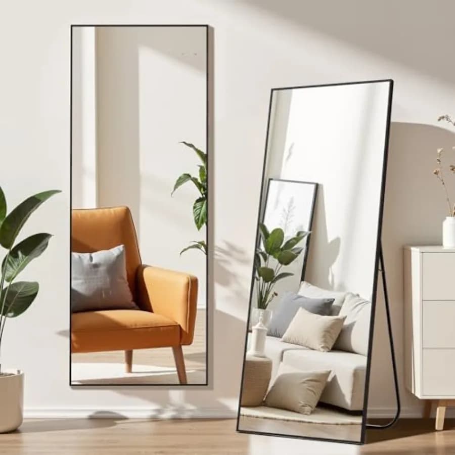 Specchio a Figura Intera, Specchio da Terra 150x40 cm, Specchi per Camera da Letto, Bagno, Soggiorno, Specchi a Figura Intera per Casa