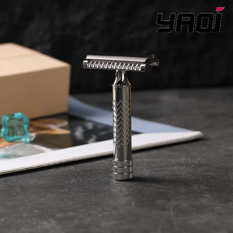 Safety Razor Yaqi 2026 CASTOR in stainless steel, Yaqi Barba Razor