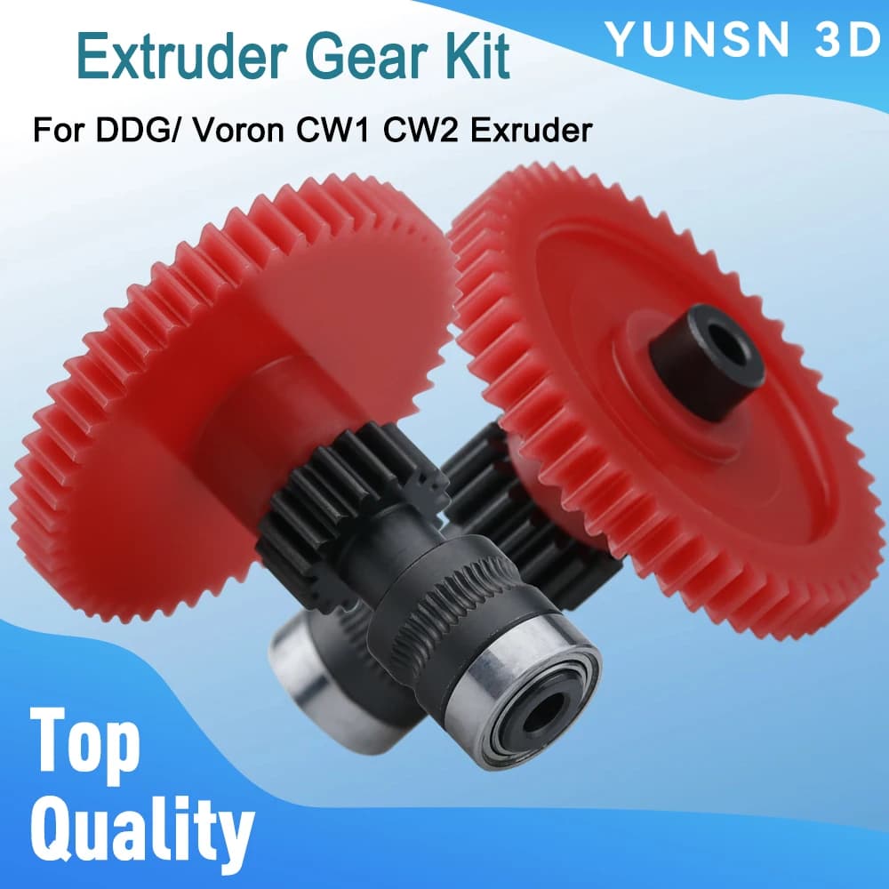 Direct transmission ISG gear kit with integrated DIY-to-te shaft for 3D printer parts for DDG NF Sunrise / Voron Cw1 Cw2 extruder