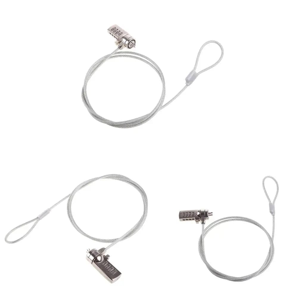 Lucchetto sicurezza con combinazione a 4 cifre per laptop Blocco con password Catena portacavi Sostituzione blocco antifurto
