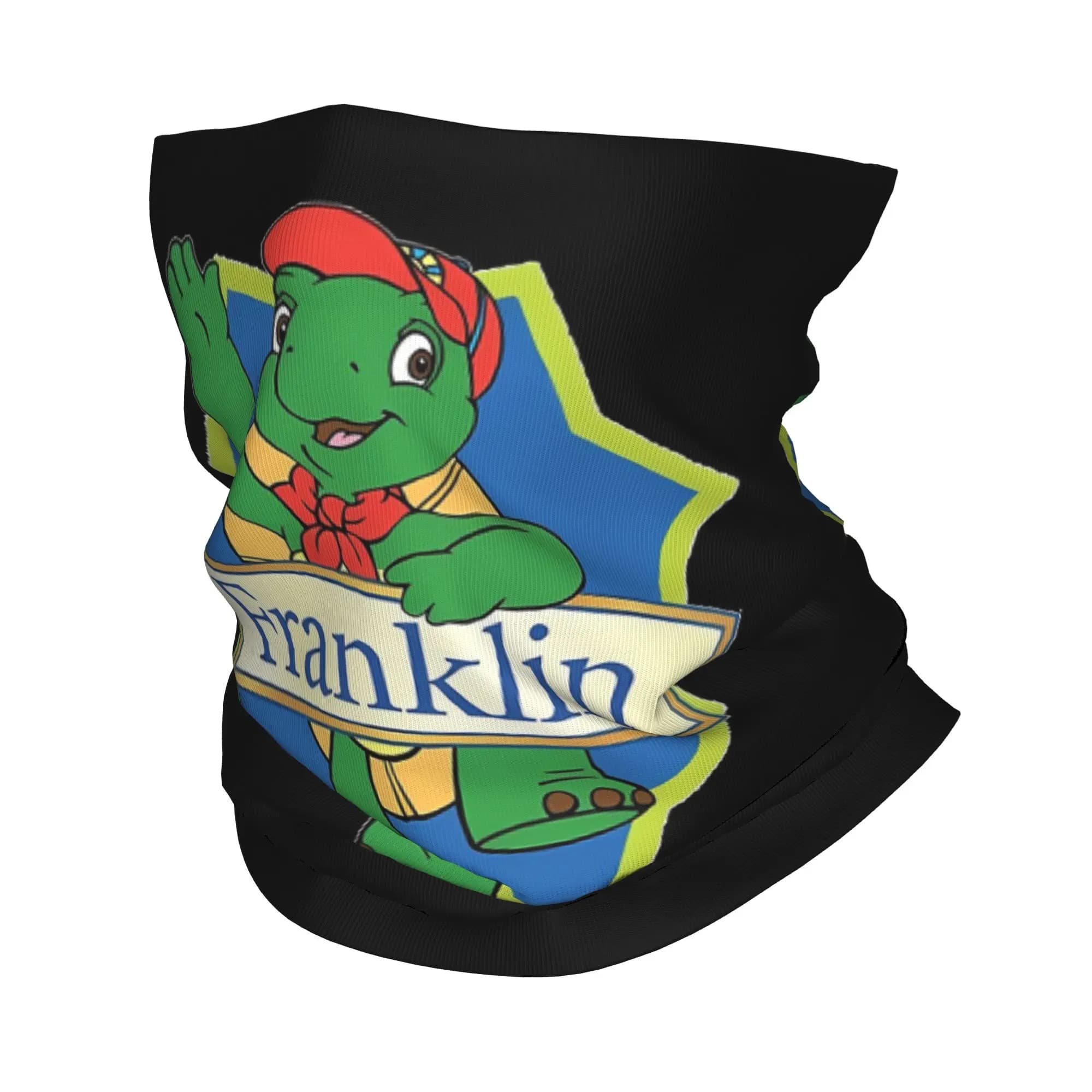 Franklin The Turtle Bandana Cover with Magic Scarf print, warm face mask, unisex, for adults
