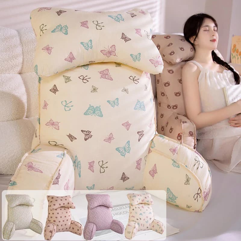 Cuscino di supporto lombare morbido e oversize: schienale alto per letto, divano, sedile da ufficio, comodo supporto per la schiena con cuscini in pelliccia di peluche
