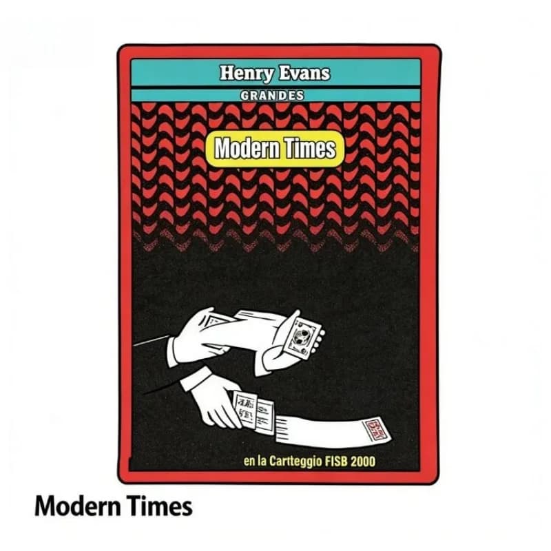 Modern Times di Henry Evans: Trucco di Magia Visiva con Carte, Magia Ravvicinata, Accessorio per Maghi, Illusione, Gimmick, Tutorial