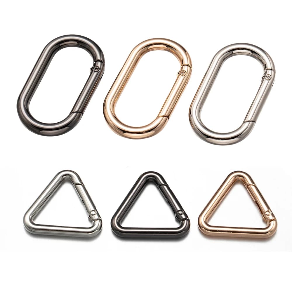 5 pz/lotto O Ring Clasp Metal Spring Gate apribile Spring portachiavi connettore borse fai da te catene per cani ciondolo creazione di gioielli trovare