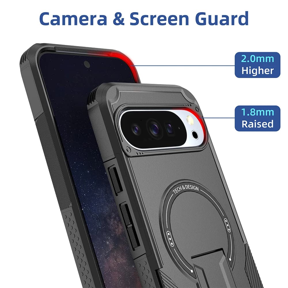 Luxury Armor Magnetic Case for Google Pixel 10 Pro XL 9 Pro XL 10 Pro 9 Pro 9 Wireless Charging Shockproof Protective Cover