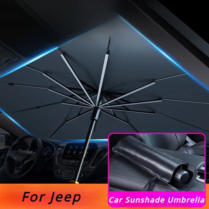 Parabrezza parasole per jeep Grand Cherokee Wrangler Renegade Compass parabrezza anteriore parasole parasole per finestrino dell'auto