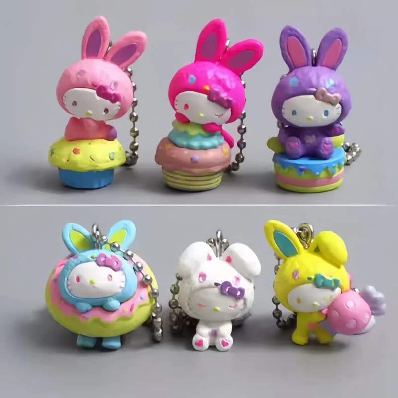 Nuovo Prodotto Disponibile: Ciondolo Bambola Blind Box Serie Coniglio Pasquale Kt Cat, Simpatico Ciondolo per Zaino, Regali di Compleanno per Ragazze