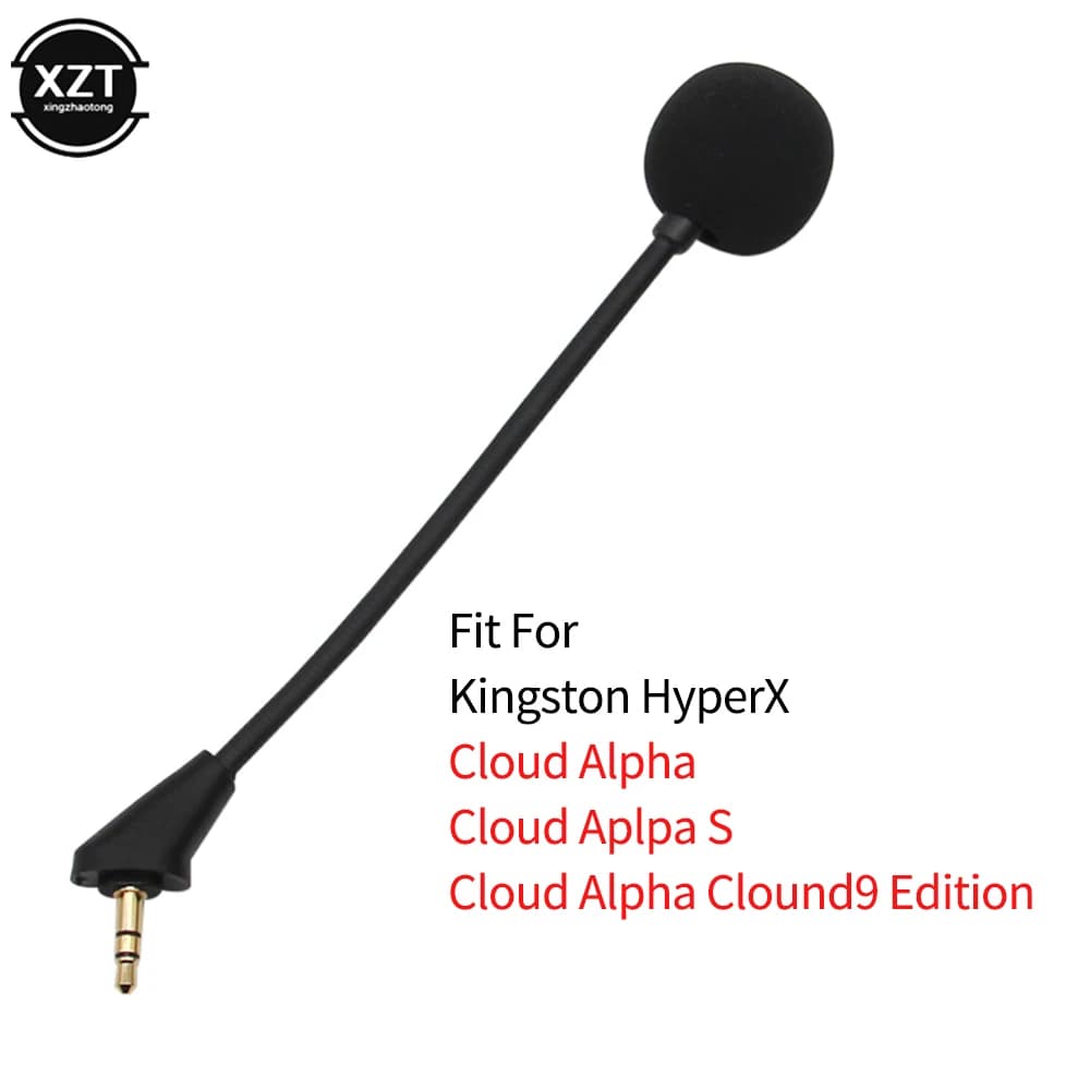 3.5 mm Microphone Replacement Game Microphone for Kingston HyperX Cloud Alpha S Cloud9 C9 Edition