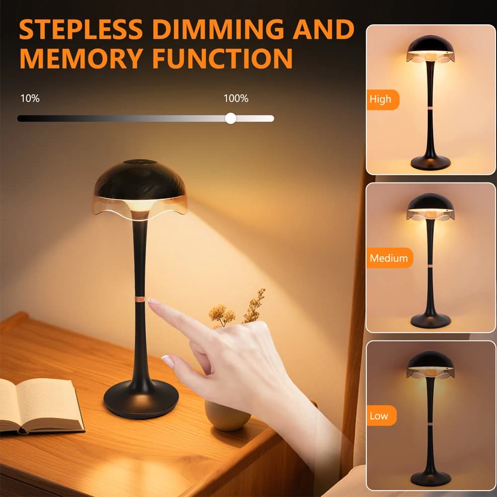 Nuova lampada da scrivania RGB, lampada da notte touch, possibilità di impostare l'ora di spegnimento, lampada da comodino d'atmosfera, molte luci, ricarica USB