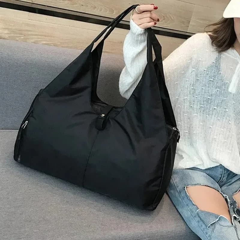 Borsa per Tappetino Yoga da Donna, Borsa Sportiva da Palestra, Borsa da Viaggio per Nuoto, Borsa a Tracolla Sportiva con Scomparto Separato per Asciutto e Bagnato