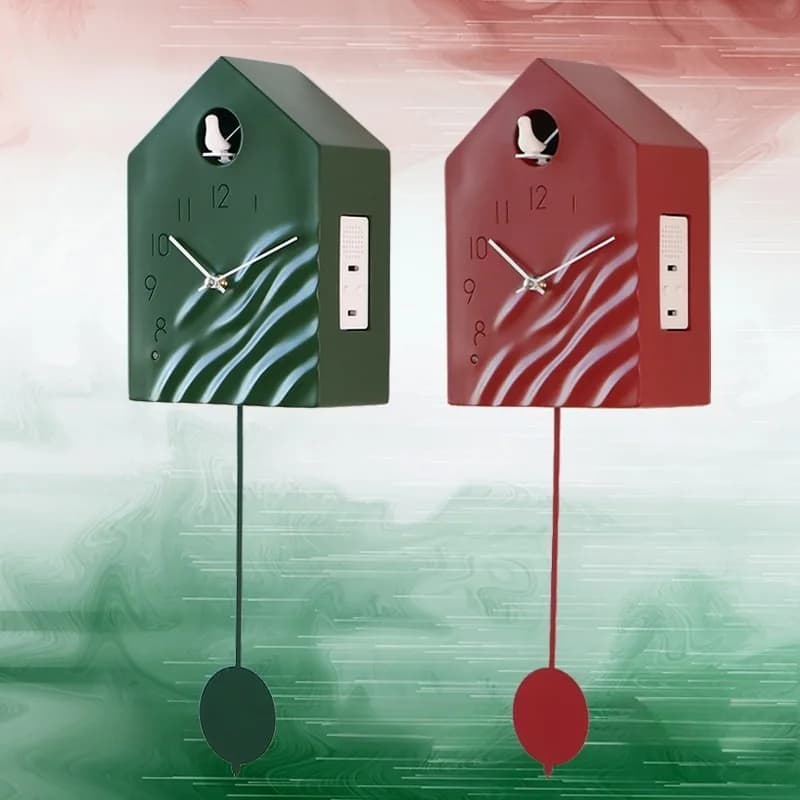 Cuckoo Wall Clock Modern Art Wall Watch Luxury Aesthetic Pendulum Clocks Minimalist Elegant Living Room Watches Home Decoration