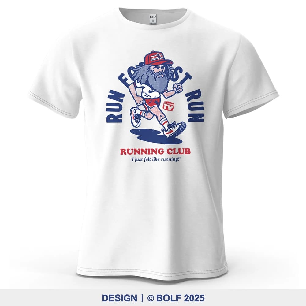 T-shirt da uomo stampata Running Club 100% cotone T-shirt grafiche di motivazione fitness oversize per donna Top Tees Streetwear