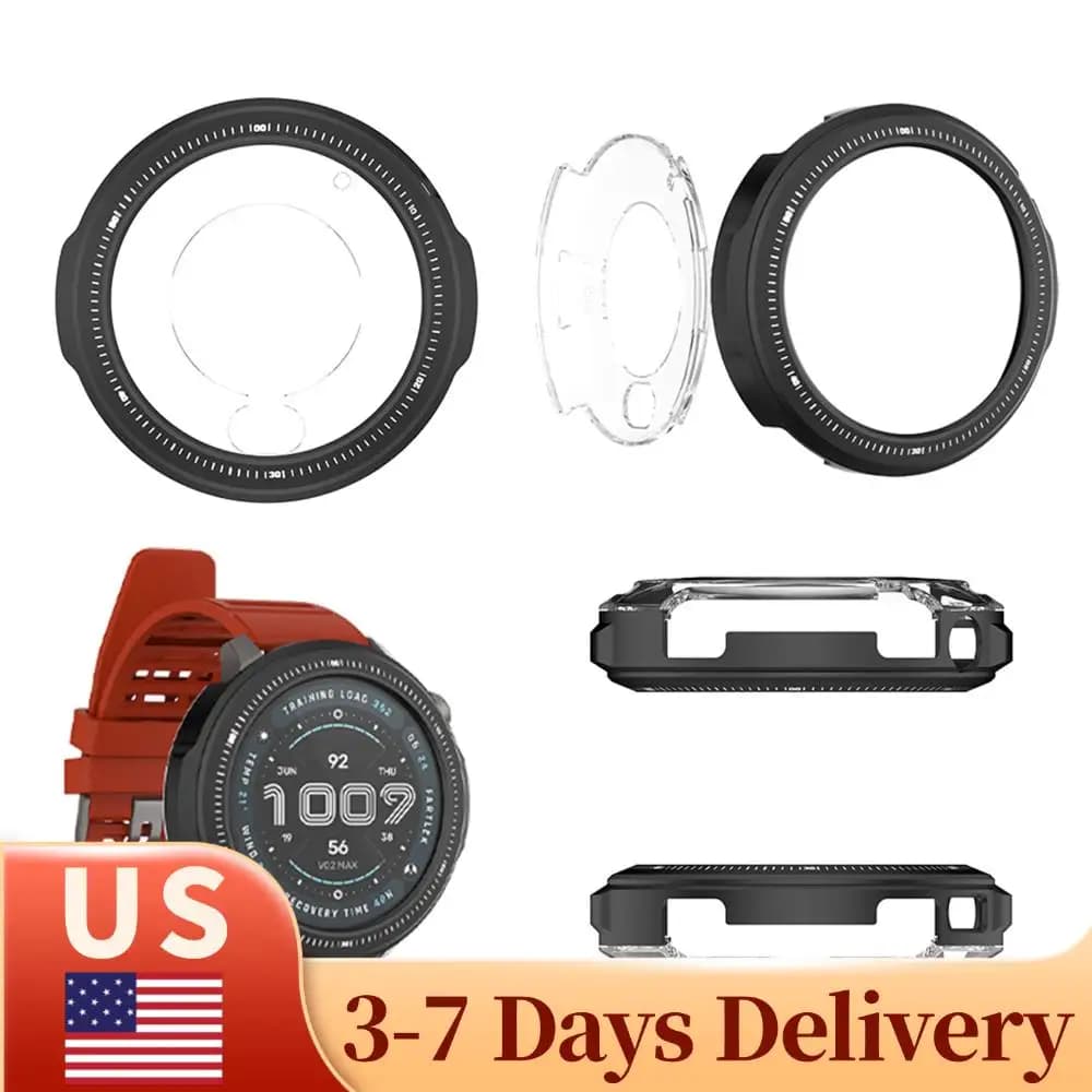 Shock-resistant cable shell protective case, compatible with Amazfit Balance 2 Smart Watch 47mm