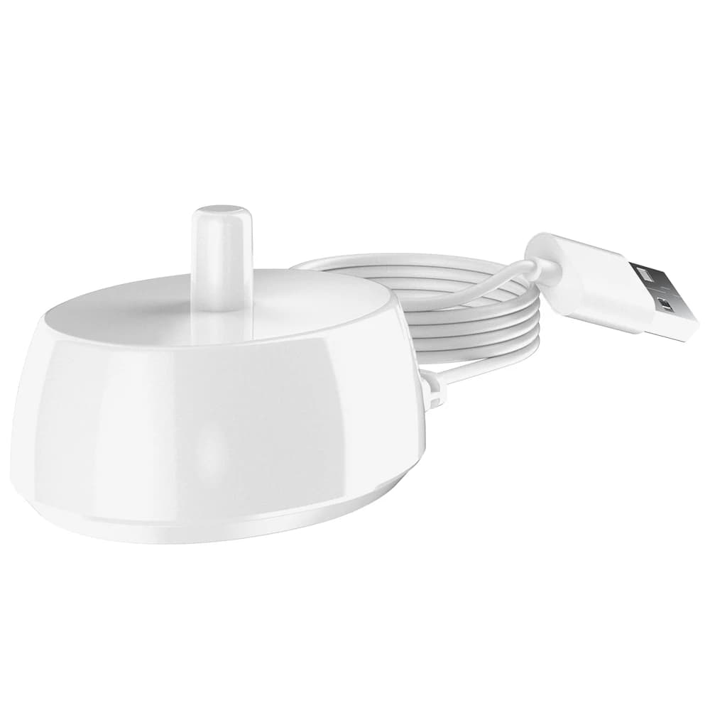 USB charging base compatible with Oral B electric toothbrushes, portable induction charging support for 1000 and 1500 models