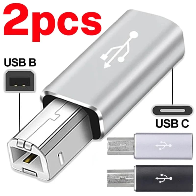 USB B female USB C to male Converter Type C to MIDI for printers Electrical systems Synthesizers Microphones Adapter for laptop