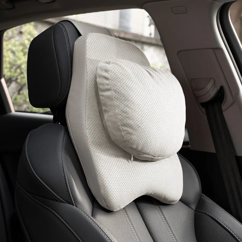 Cuscino Poggiatesta Auto Premium, Supporto Collo Regolabile, Cuscino Testa Traspirante in Memory Foam, Accessori Interni per Sedile e Supporto Lombare
