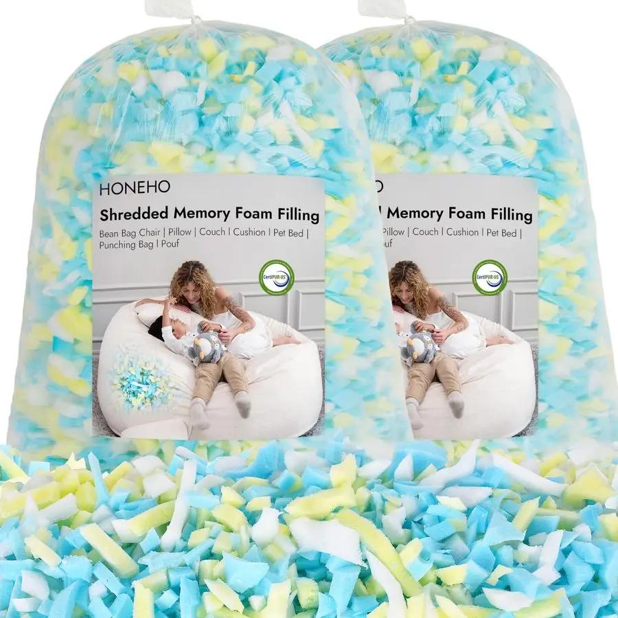Padding in Memory Foam Decreased for Pouf, Soft and Practice for Filling Pouf, Sofas, Bearings and Objects Padded