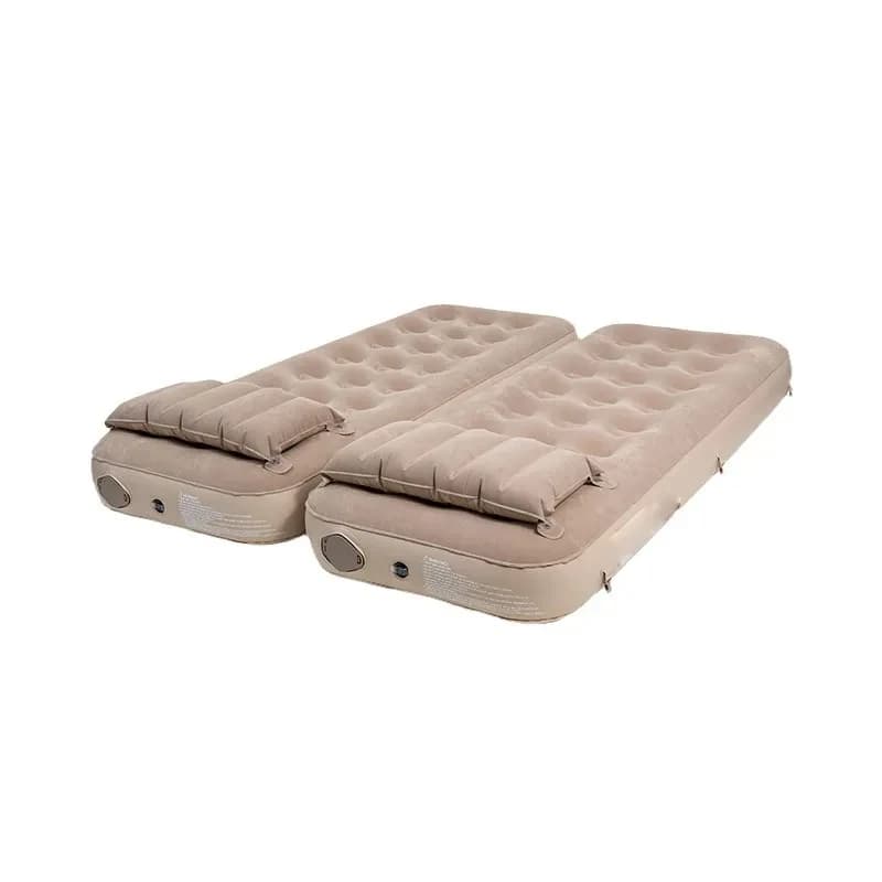 Inflatable Mattress with Headrest Air Mat Outdoor Tent Foldable Single Double Mat for Automatic Camping