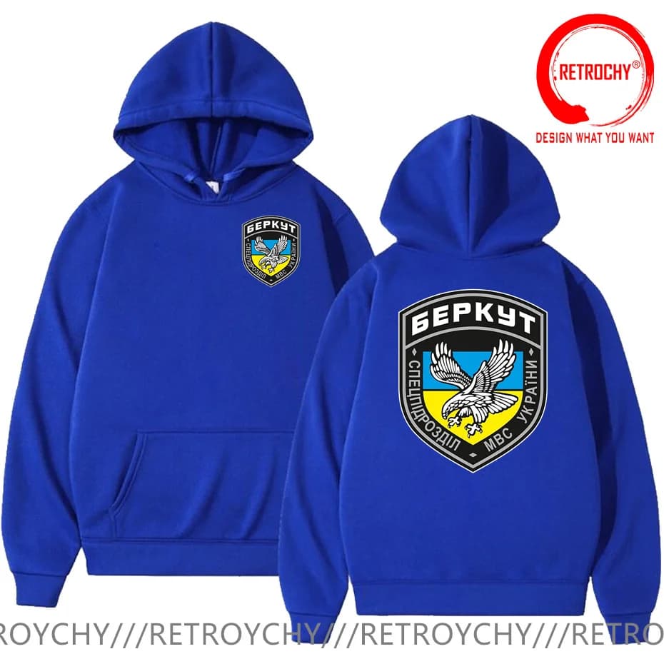 Felpe con cappuccio dell'esercito ucraino Berkut, forze speciali ucraine, abbigliamento alla moda, felpa sportiva in pile, streetwear casual