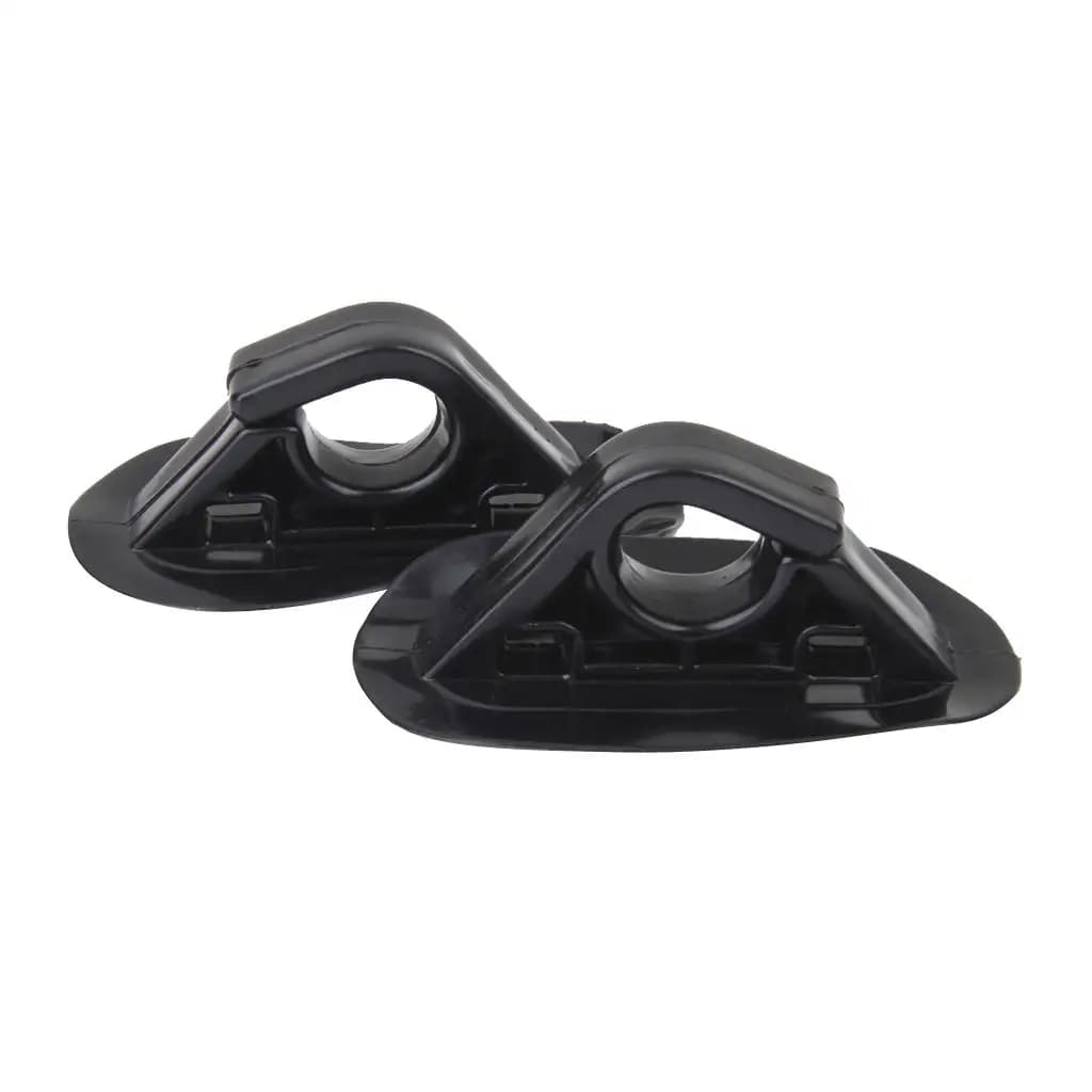 Gancio per remo in PVC Supporto per pagaia Morsetto per attrezzi per barca Accessorio marino nero per canoa kayak gonfiabile