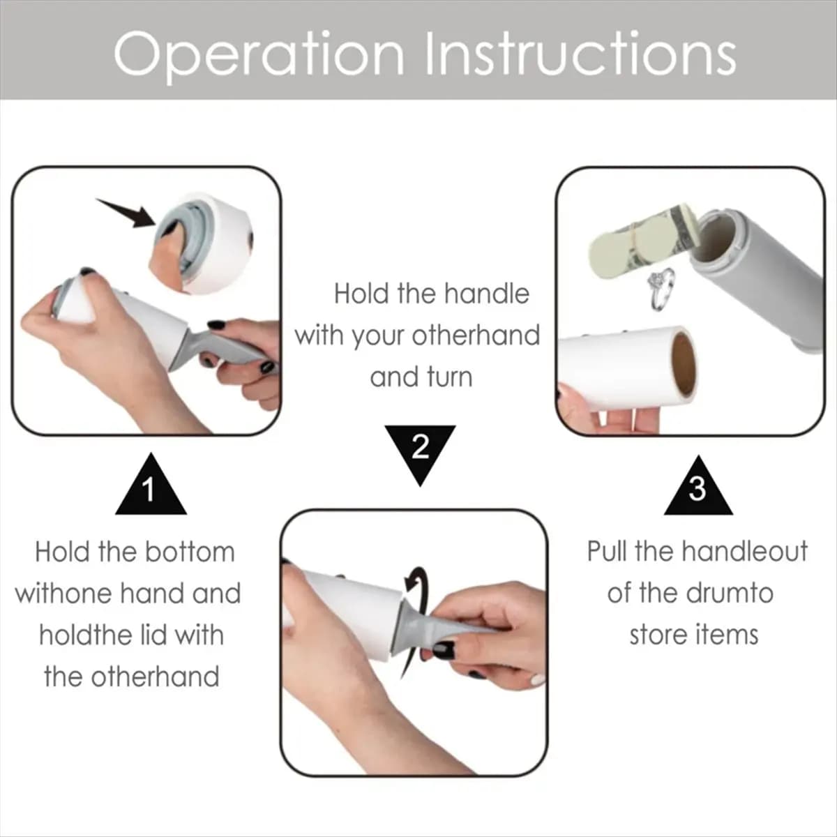 A56K Hiding Places for Valuables Clothes Lint Roller Diversion Multifunctional Secret Compartment Items DisguisedSafe A