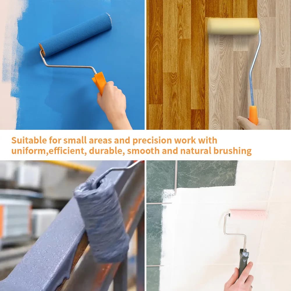 Set di 10 Rulli per Pittura da 100mm, Resistenti, in Schiuma, per Decorazione Murale, Strumenti per Pittura d'Angolo