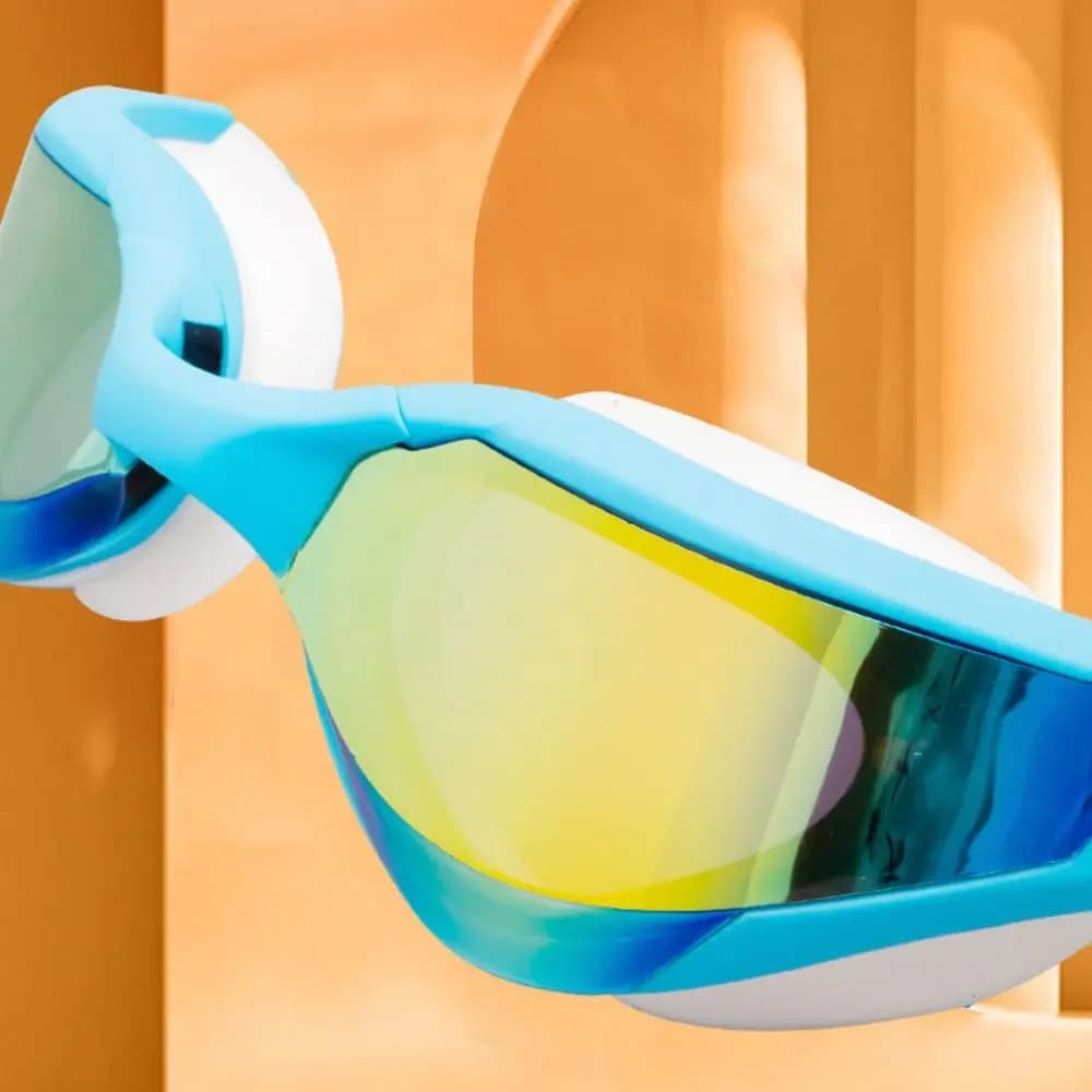 Swimwear for Adults HD Vision with UV Protection, Waterproof Electroplated Lens, Adjustable Professional Glasses for Summer Swimming
