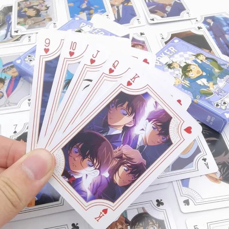 54PCS New Anime Detective and Conans Series Modelling Poker Cards Cartoon Role Creativity Printing Card Toy Game Props