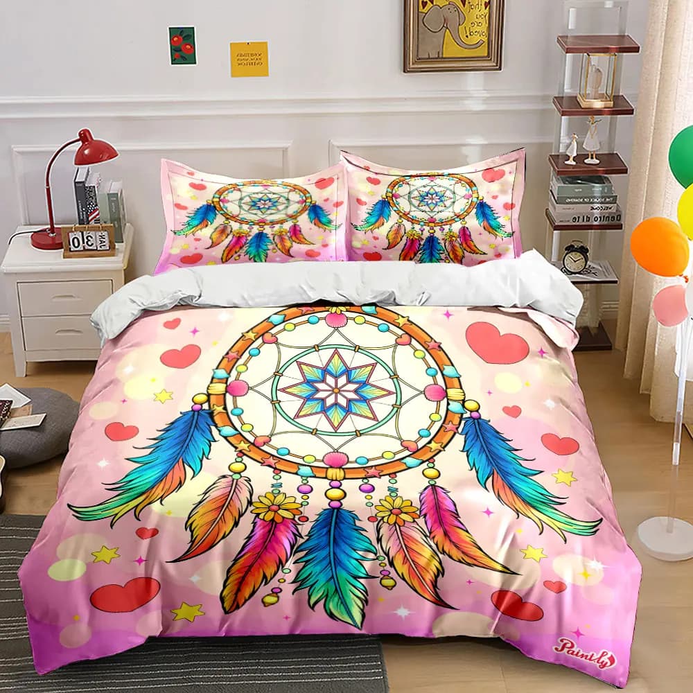 Dreamcatcher Set for Home Decor Exquisite three-piece bedding set gift for kids and adults