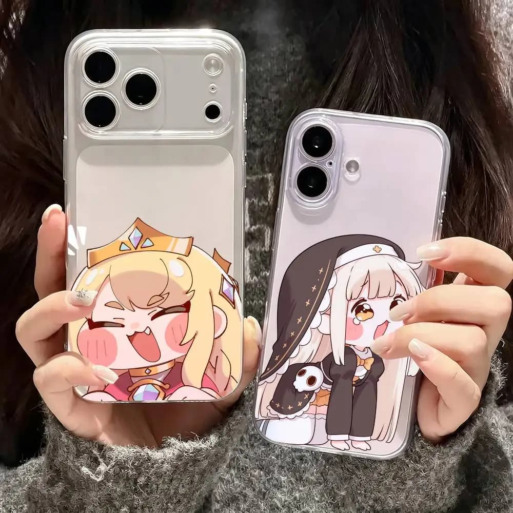 Trickcal Chibi Go G-Game Phone Case For iPhone17,16,15,14,13,12,11 Plus,Pro Max Soft Transparent Cover
