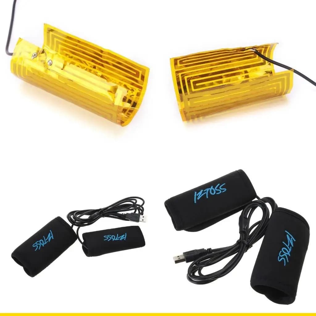 Guanti da manubrio riscaldati USB SZCH scaldamani per antiscivolo resistenti all'acqua