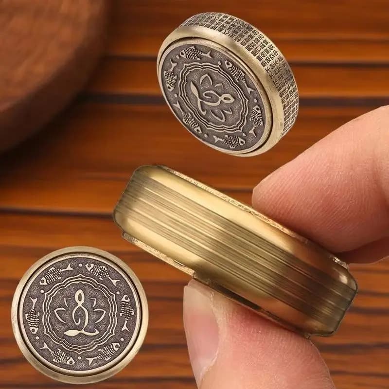 Zen Buddha Top Fidget Spinner Metallo per adulti EDC Fidget Toy Giocattolo portatile ADHD Mano Spinner Alleviare lo stress Giocattolo da tavolo