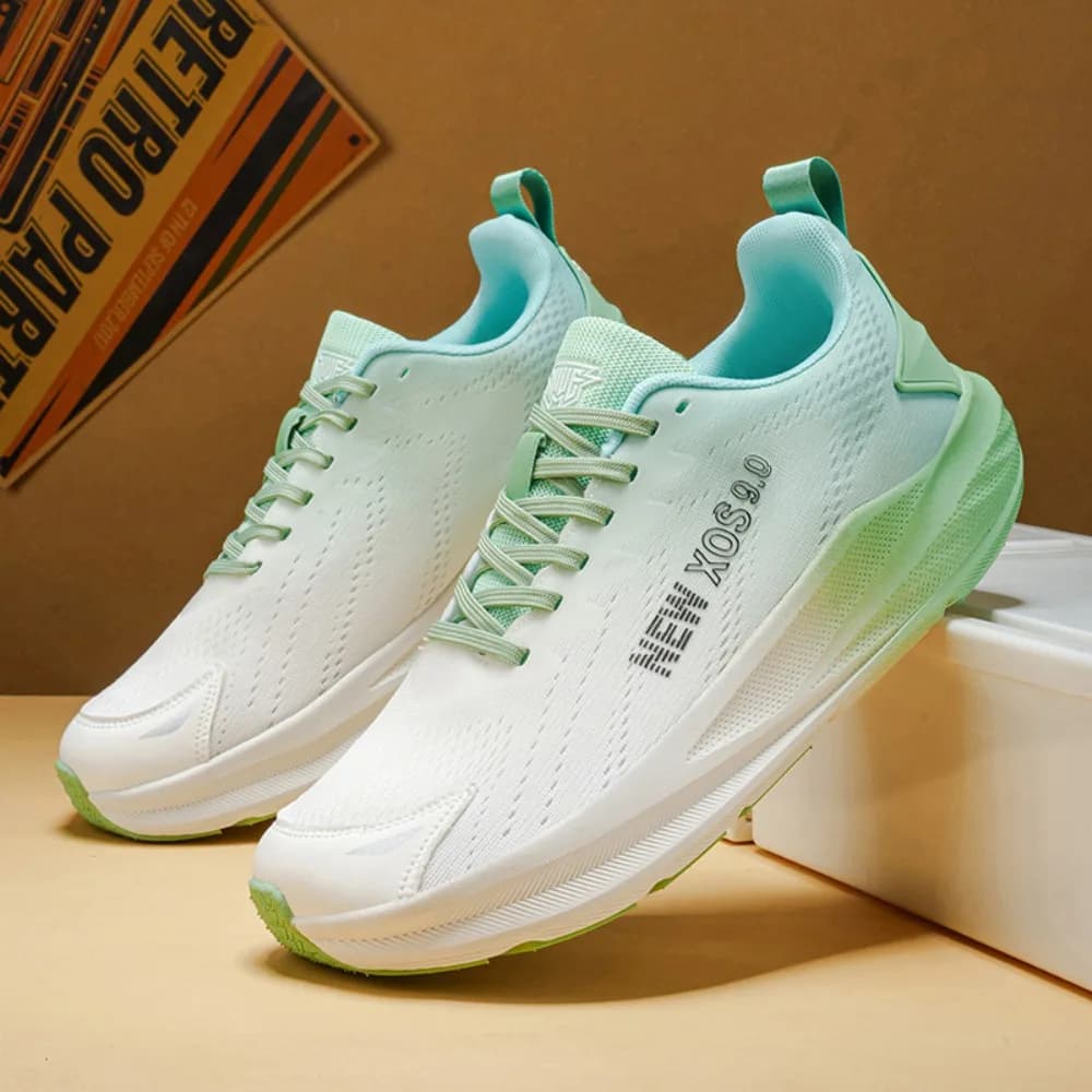 Scarpe da corsa da uomo, sneakers in rete traspirante per esterni, scarpe da ginnastica di lusso con ammortizzazione, scarpe da allenamento fuoristrada, scarpe sportive alla moda antiscivolo per coppia