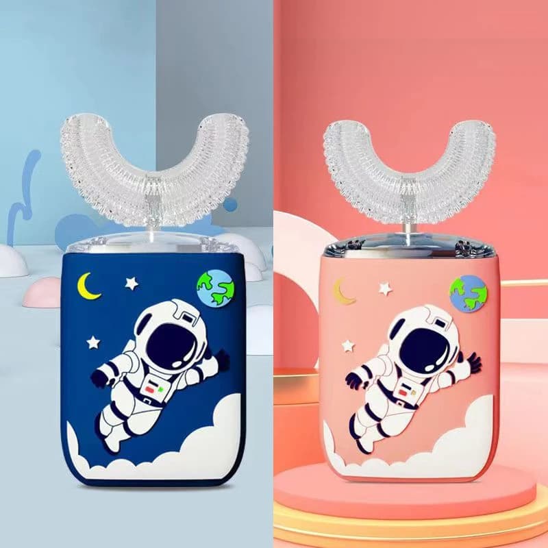 Smart Kids Rechargeable Sonic Electric Toothbrush Cartoon for Adult Children 360 ° Automatic U IPX7 Silicone Teeth Brush