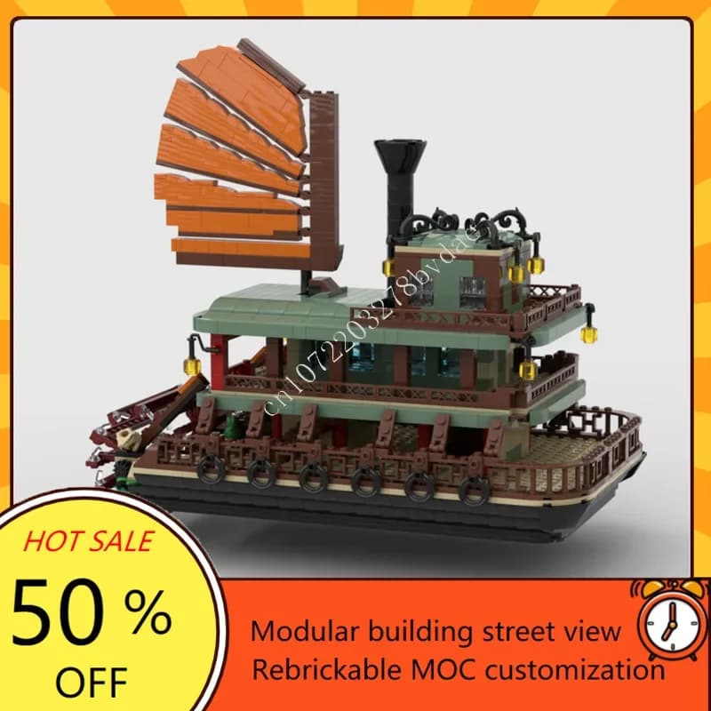 1344PCS Egyptian Market Museum Modular MOC Creative street view Model Custom Puzzle Architecture DIY Assembly Model Toys Gifts