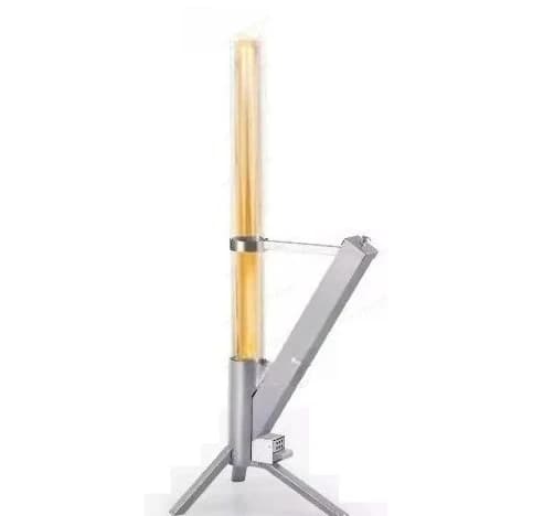 Stufa a Pellet Portatile in Vetro e Acciaio Inox per Riscaldamento Domestico e Campeggio all'Aperto, Stufa Rocket ad Alta Efficienza