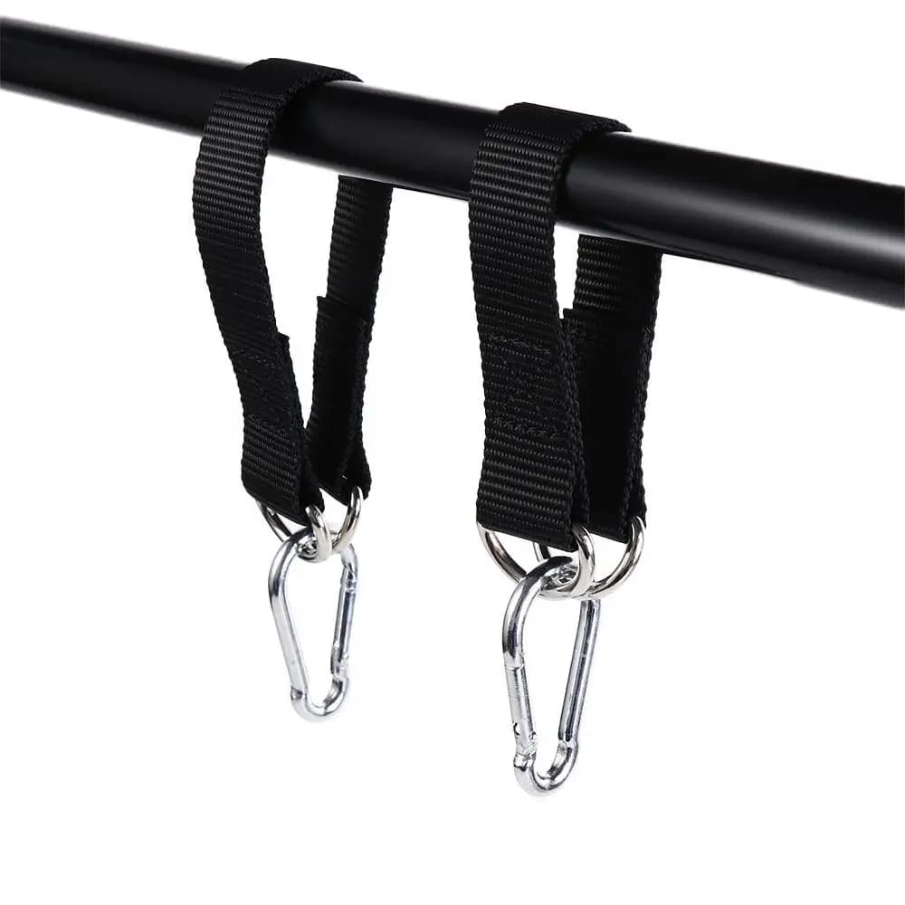 Cinghia di estensione singola in Dacron 100 kg, kit di sospensione a strato singolo resistente con gancio ad anello, accessori per palestra, cinghie per altalena da albero, sacco da boxe