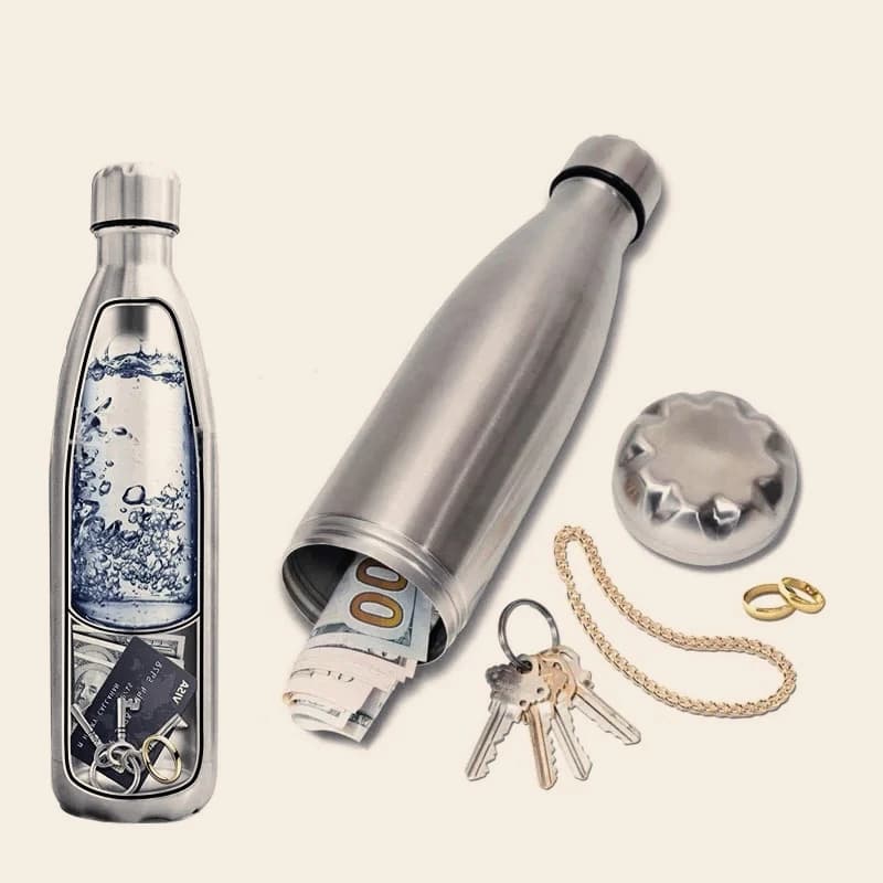 750 ml diversion Water bottle Portable water bottle Money Bonus key chain box safe hiding place