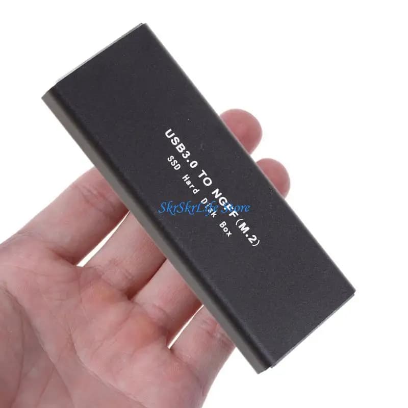E65E per M.2 NGFF a USB 3.1 SSD Custodia in alluminio USB 3.1 Gen 1 Tipo da C a B per chiave per disco rigido esterno M.2 SSD 10